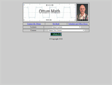 Tablet Screenshot of ottummath.com